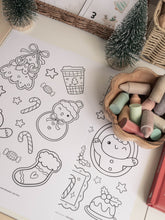Load image into Gallery viewer, CHRISTMAS SANTA'S VILLAGE MORNING BASKET