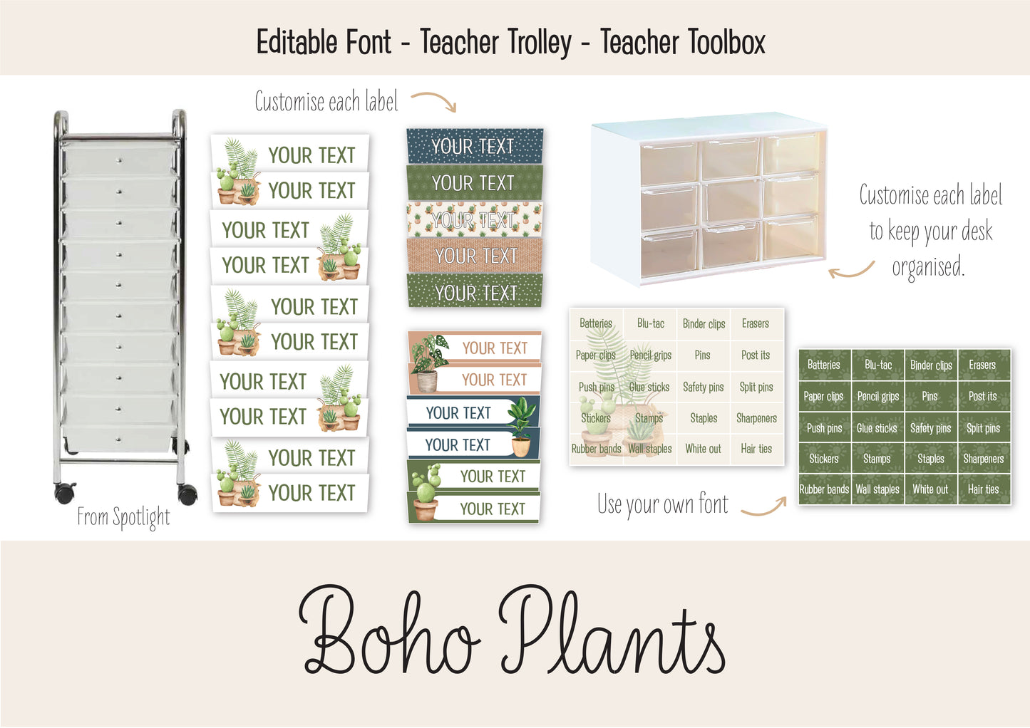 BOHO PLANTS CLASSROOM BUNDLE