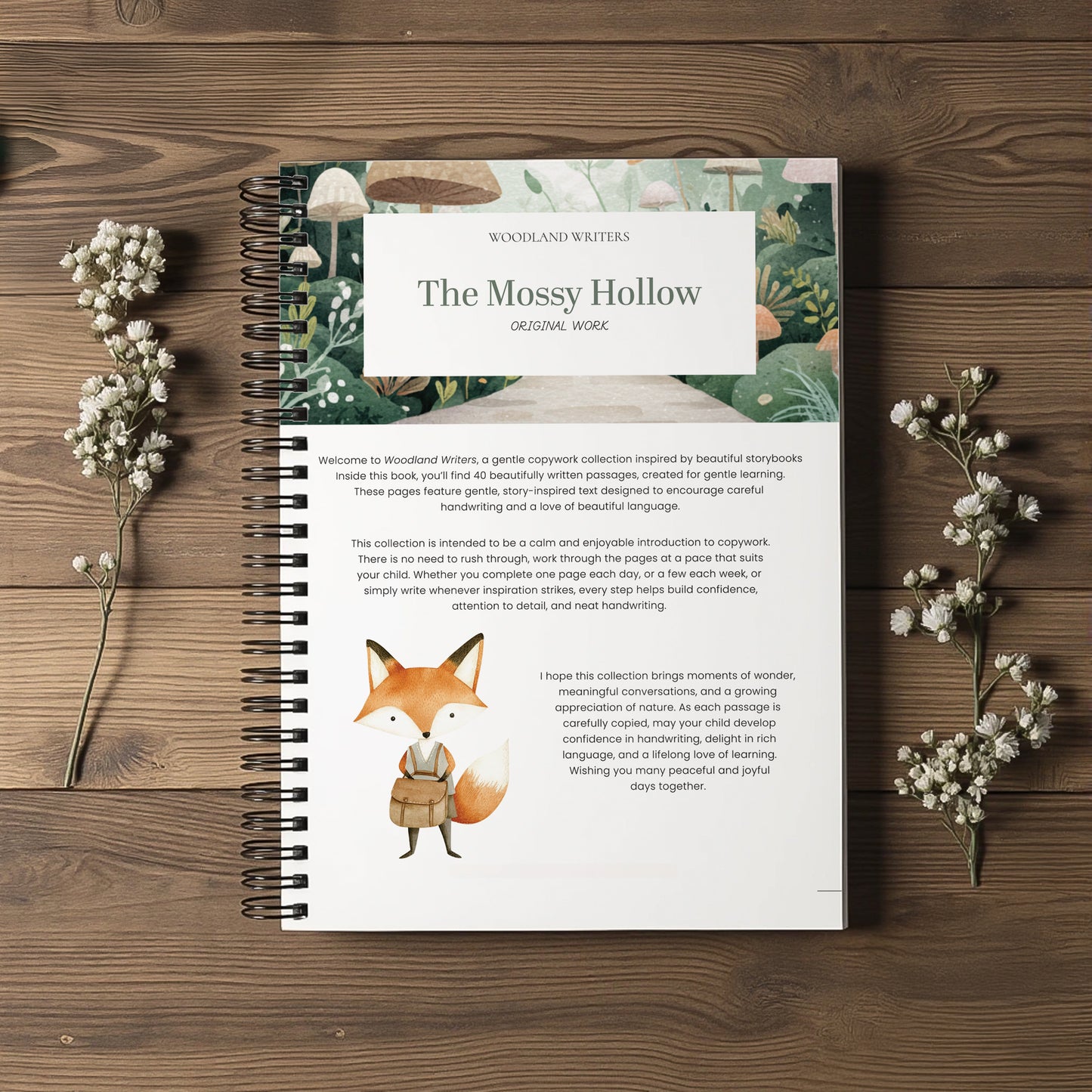 THE MOSSY HOLLOW COPYWORK - WOODLAND WRITERS