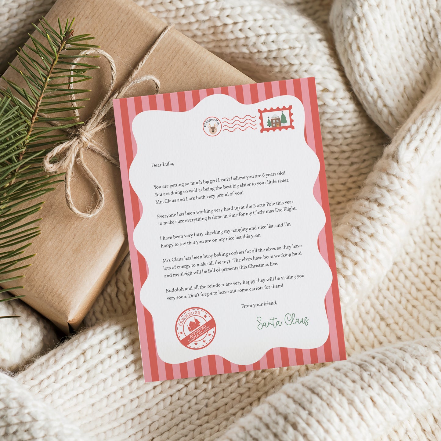PERSONALISED LETTER FROM SANTA CLAUS