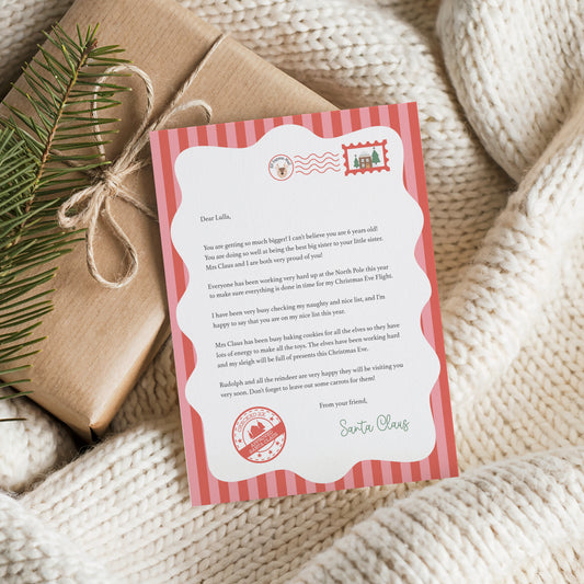 PERSONALISED LETTER FROM SANTA CLAUS