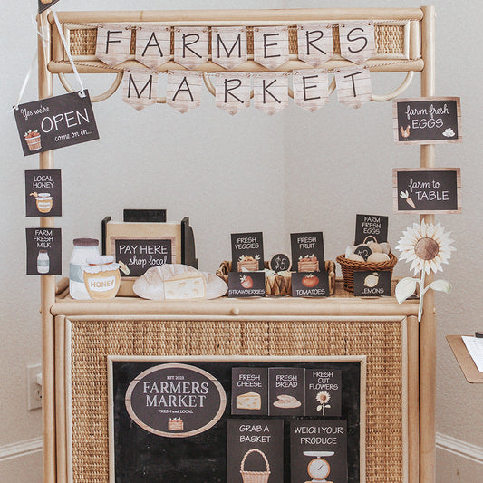 FARMERS MARKET DRAMATIC PLAY SET