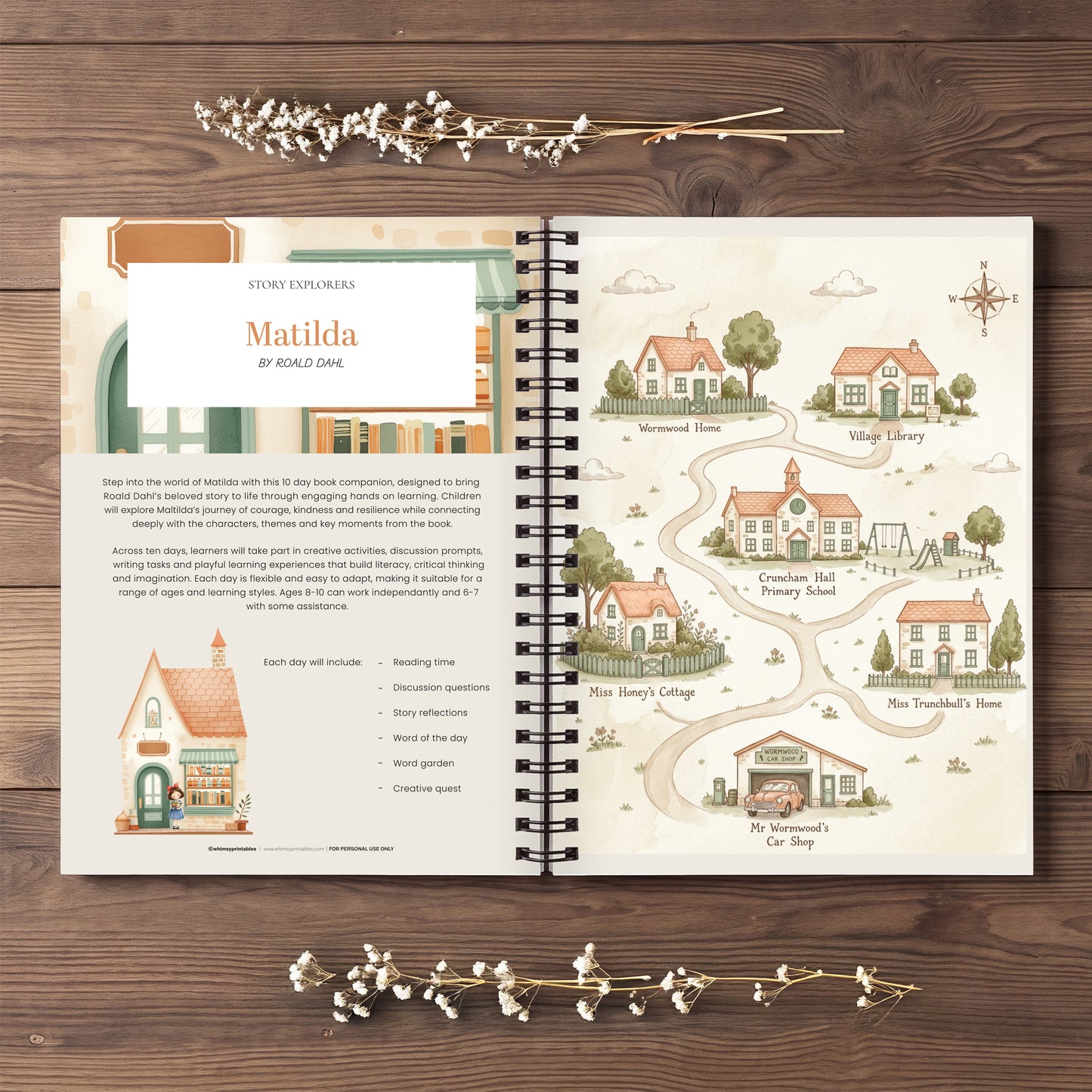 MATILDA INSPIRED BOOK COMPANION - STORY EXPLORERS