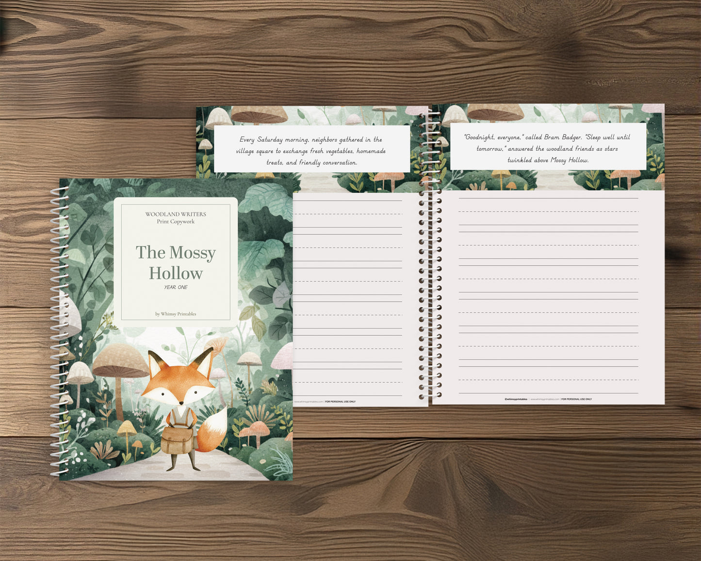 THE MOSSY HOLLOW COPYWORK - WOODLAND WRITERS