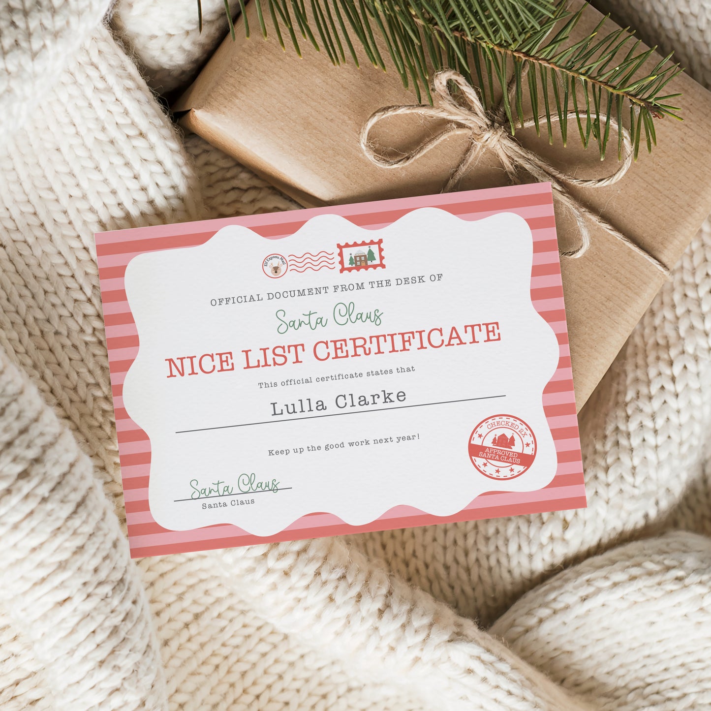 PERSONALISED LETTER FROM SANTA CLAUS