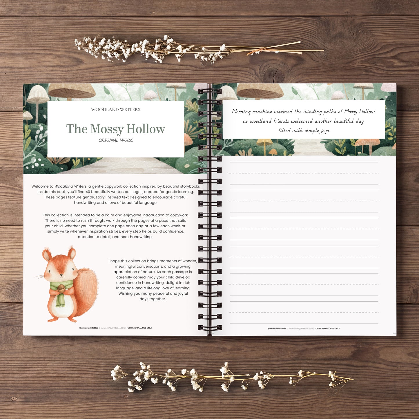 THE MOSSY HOLLOW CHARLOTTE MASON COPYWORK
