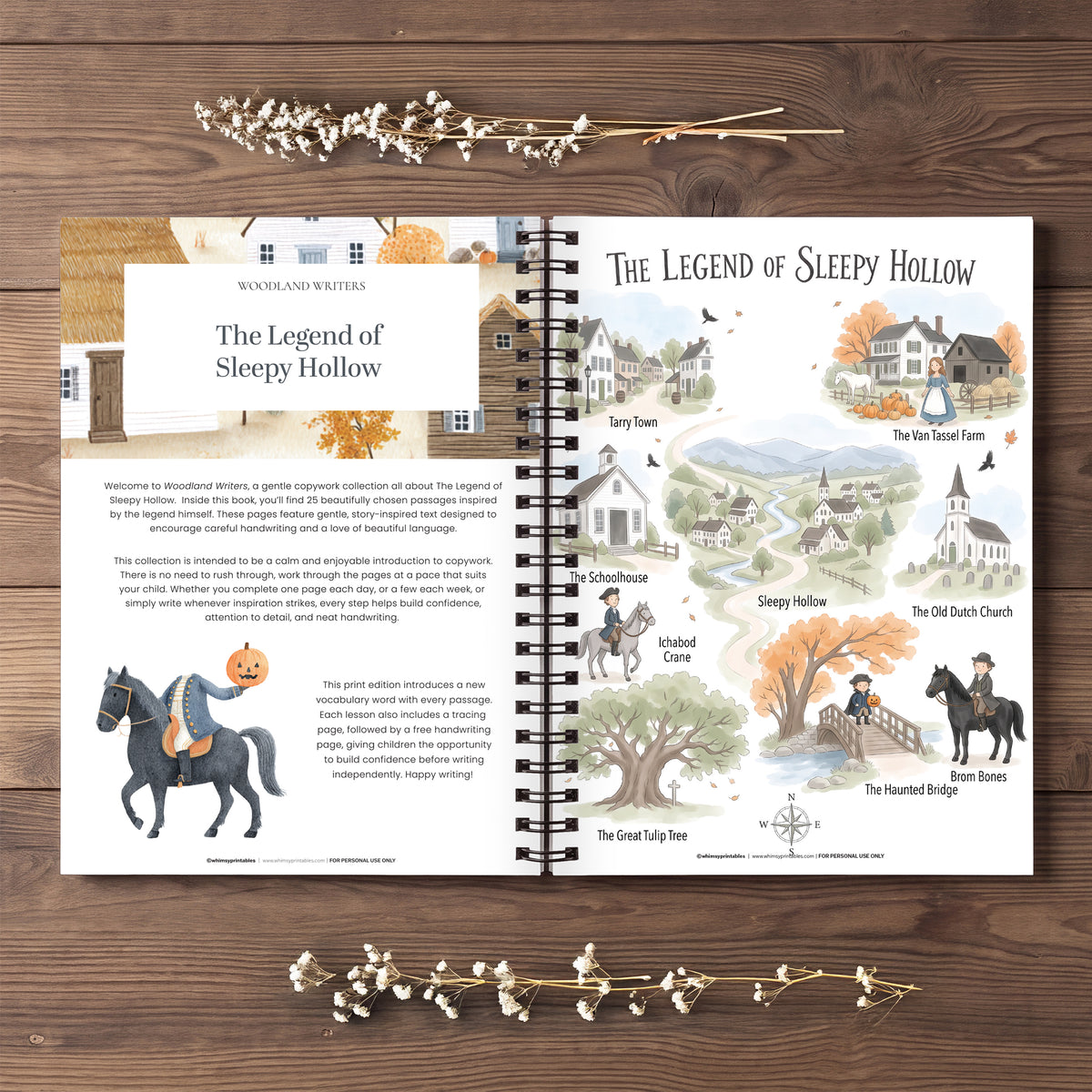 THE LEGEND OF SLEEPY HOLLOW CHARLOTTE MASON COPYWORK BOOKLET