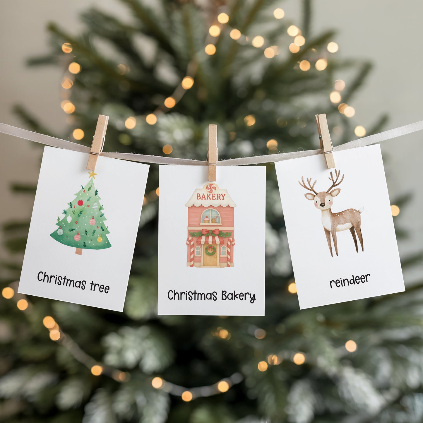 CHRISTMAS FLASH CARDS