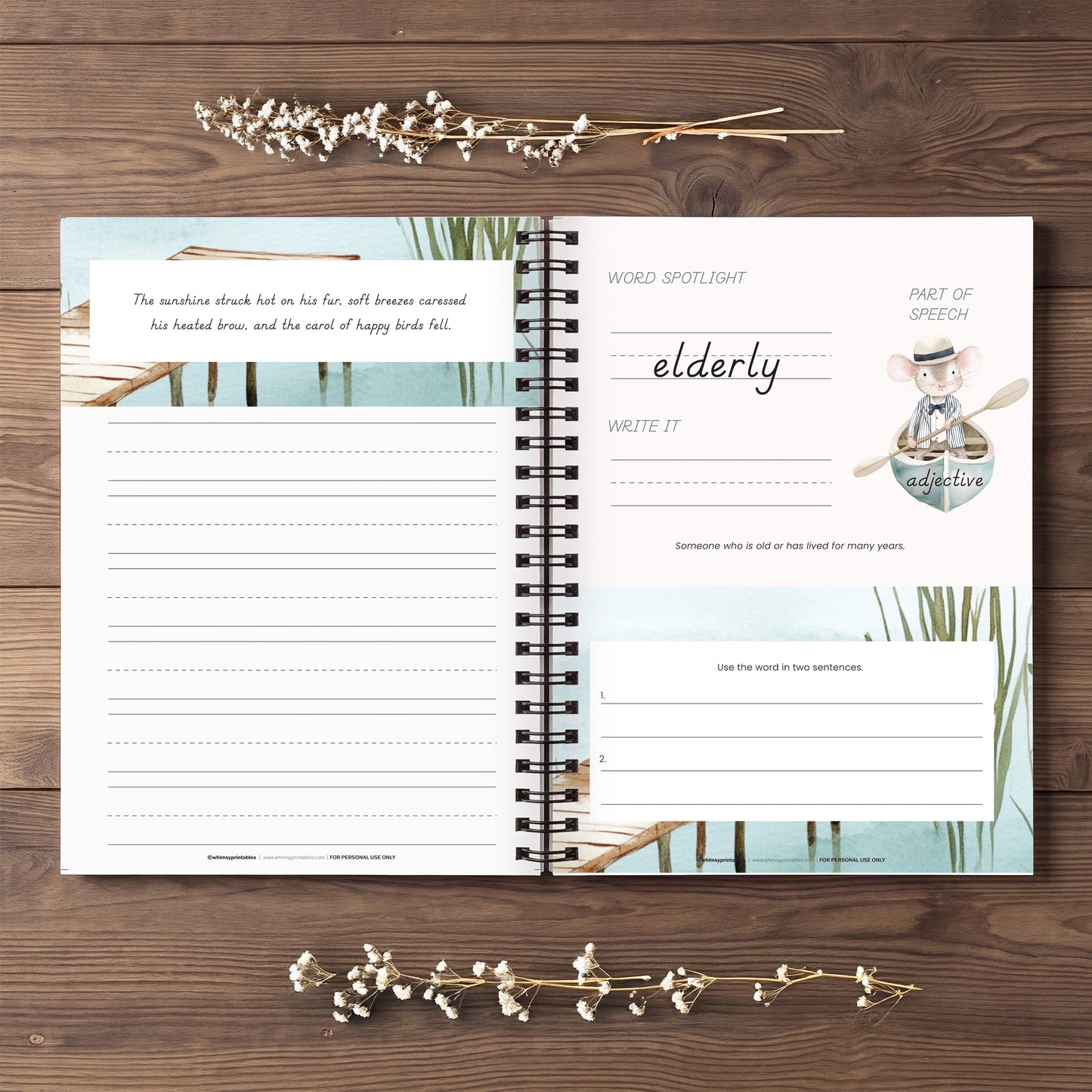 THE WIND IN THE WILLOWS CHARLOTTE MASON COPYWORK AND LANGUAGE ARTS PACK