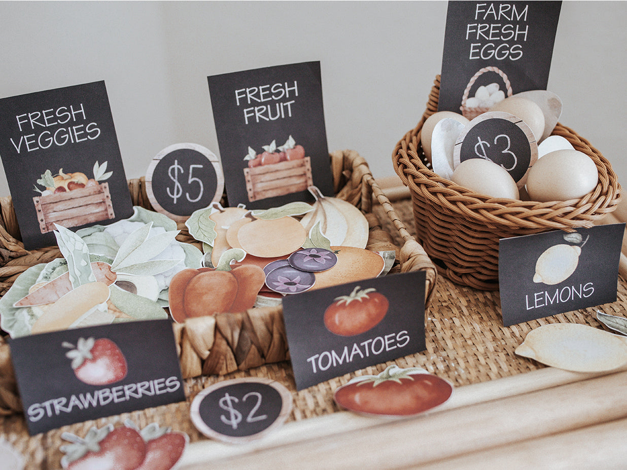 FARMERS MARKET DRAMATIC PLAY SET