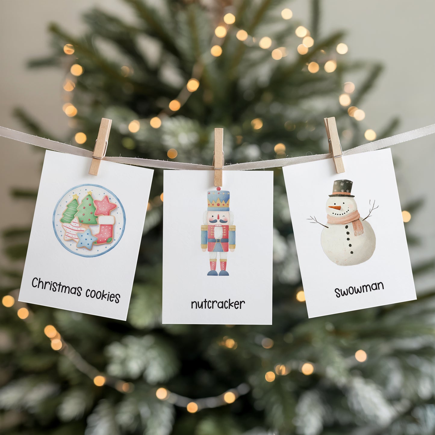 CHRISTMAS FLASH CARDS