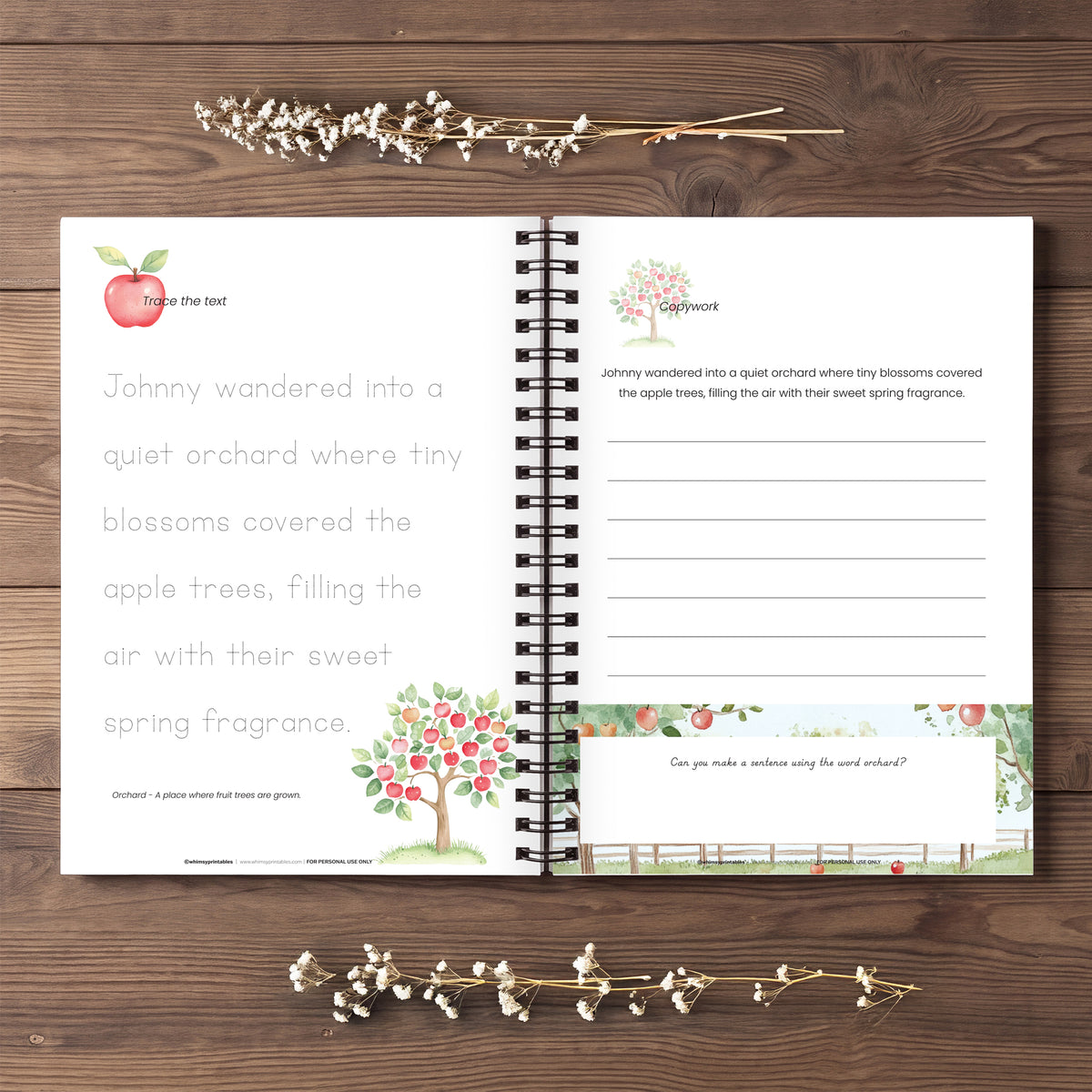 JOHNNY APPLESEED CHARLOTTE MASON COPYWORK
