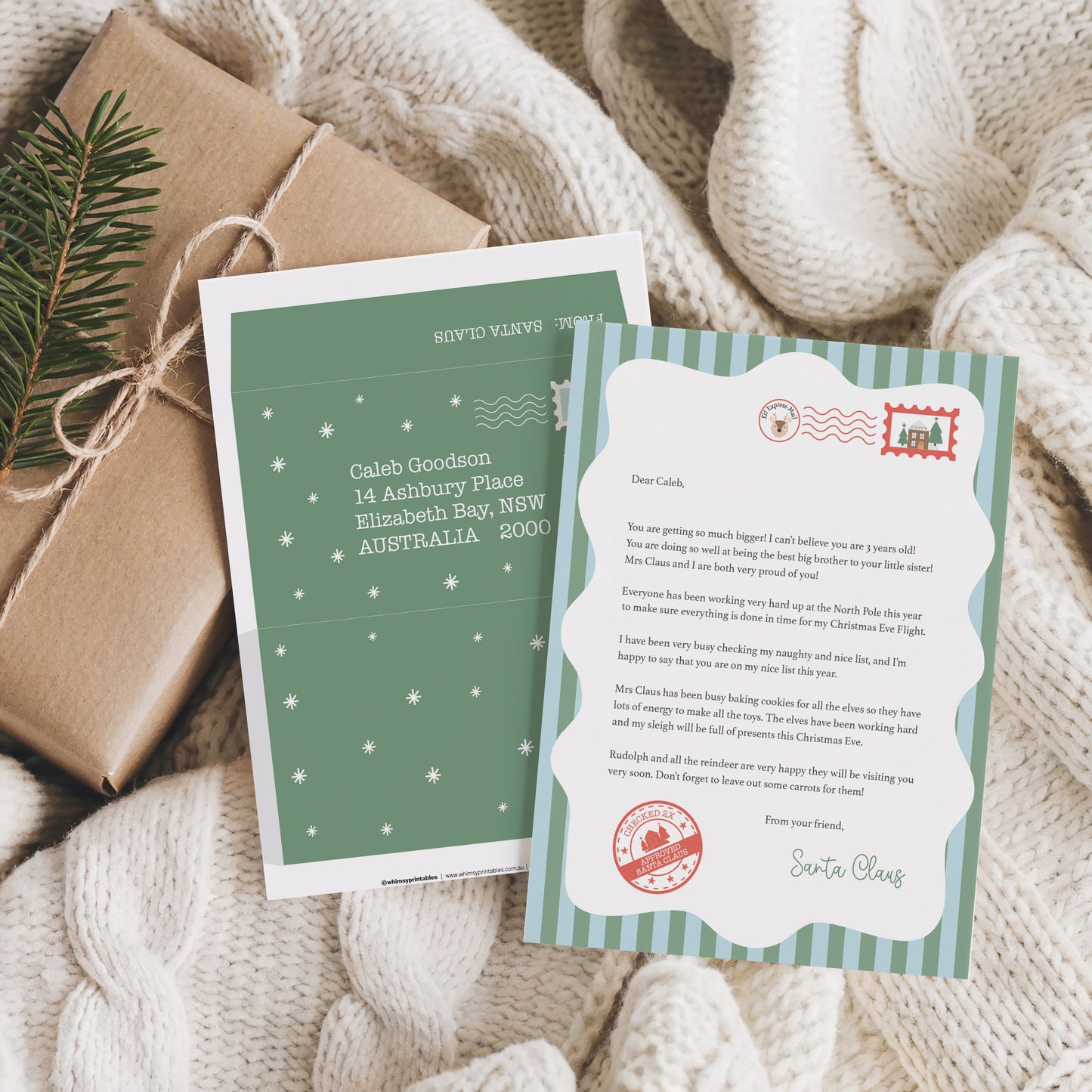 PERSONALISED LETTER FROM SANTA CLAUS