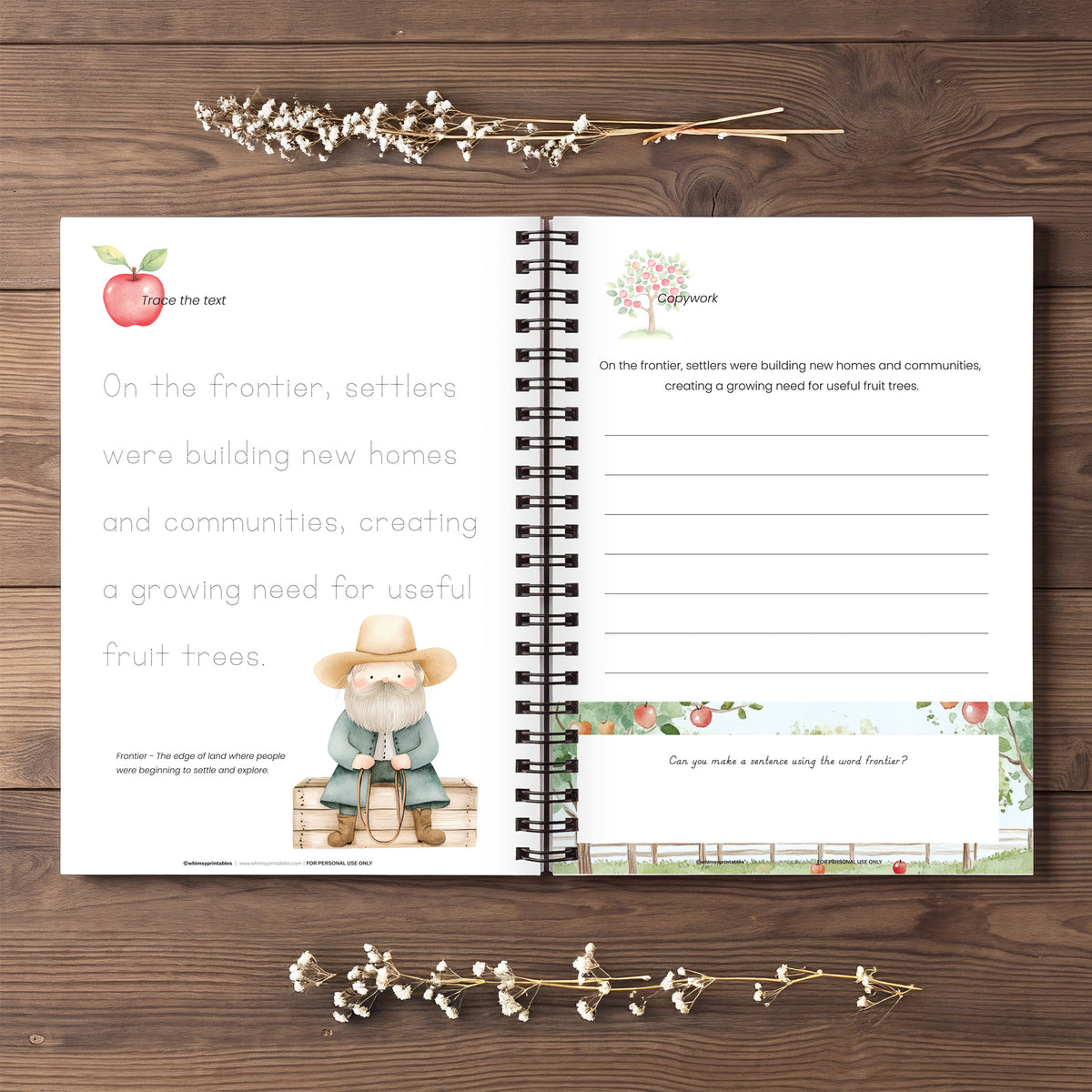JOHNNY APPLESEED CHARLOTTE MASON COPYWORK