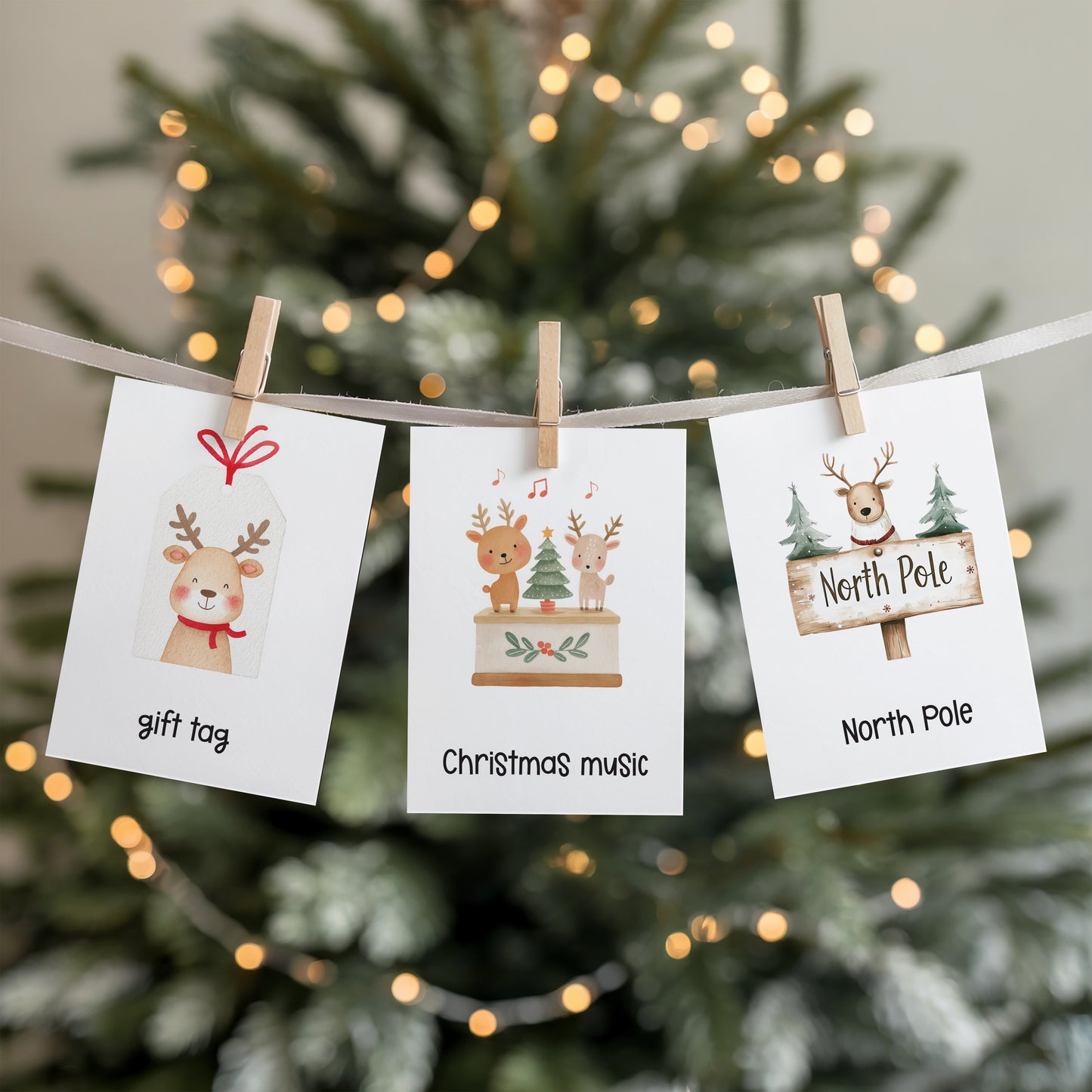 CHRISTMAS FLASH CARDS