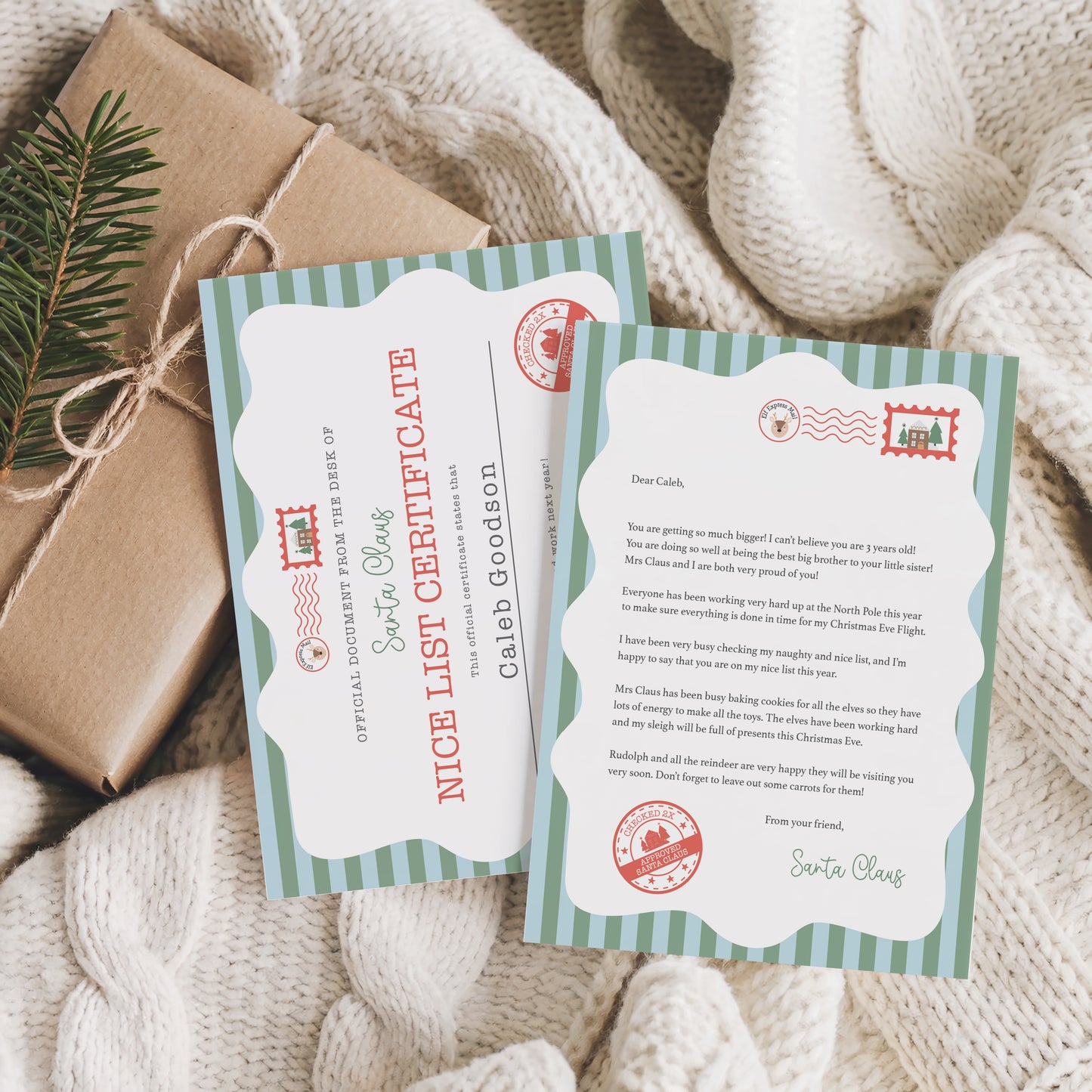 PERSONALISED LETTER FROM SANTA CLAUS