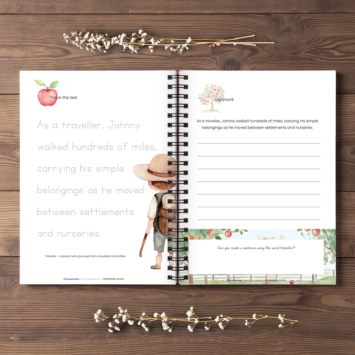 JOHNNY APPLESEED CHARLOTTE MASON COPYWORK