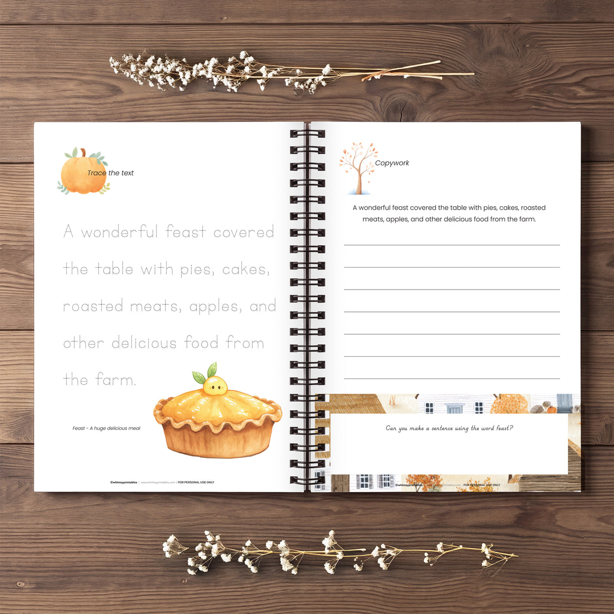 THE LEGEND OF SLEEPY HOLLOW CHARLOTTE MASON COPYWORK BOOKLET