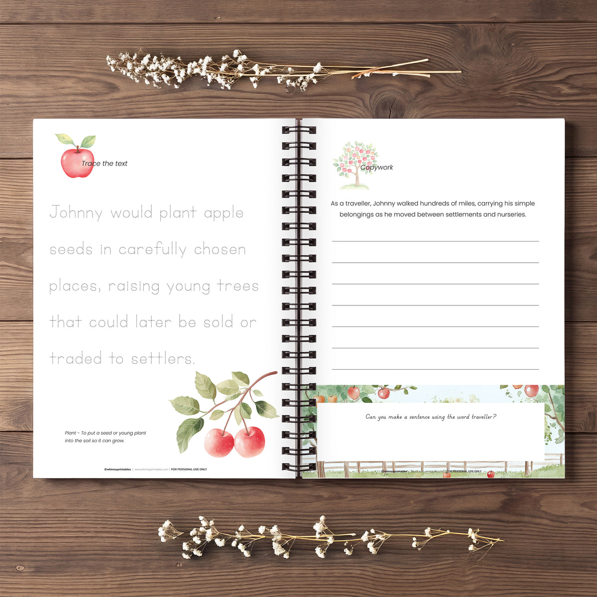 JOHNNY APPLESEED CHARLOTTE MASON COPYWORK