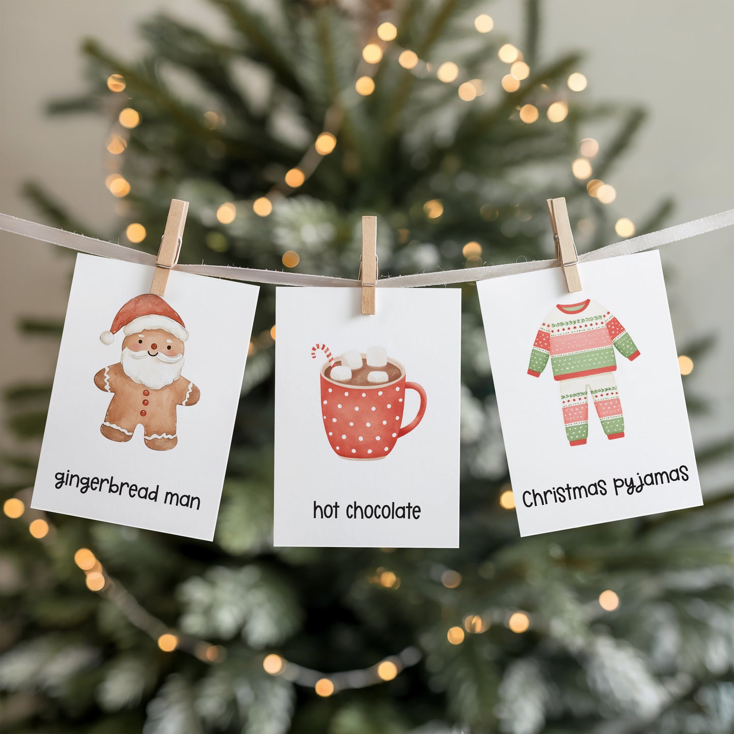 CHRISTMAS FLASH CARDS