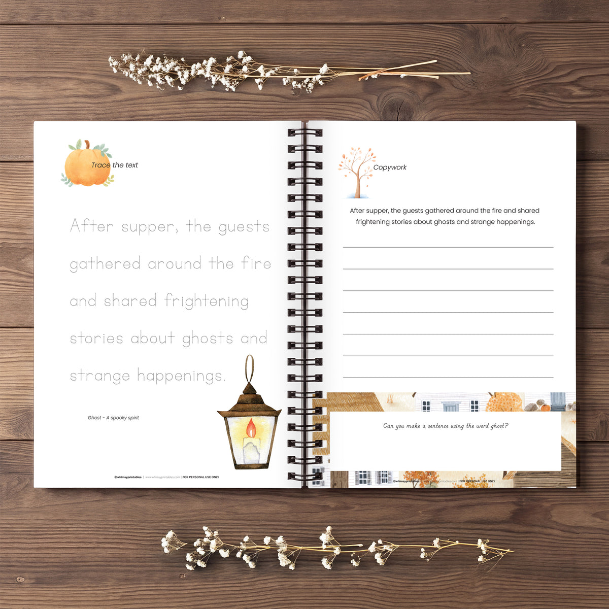 THE LEGEND OF SLEEPY HOLLOW CHARLOTTE MASON COPYWORK BOOKLET