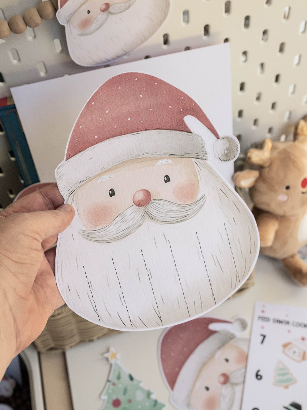 CHRISTMAS SANTA'S VILLAGE MORNING BASKET
