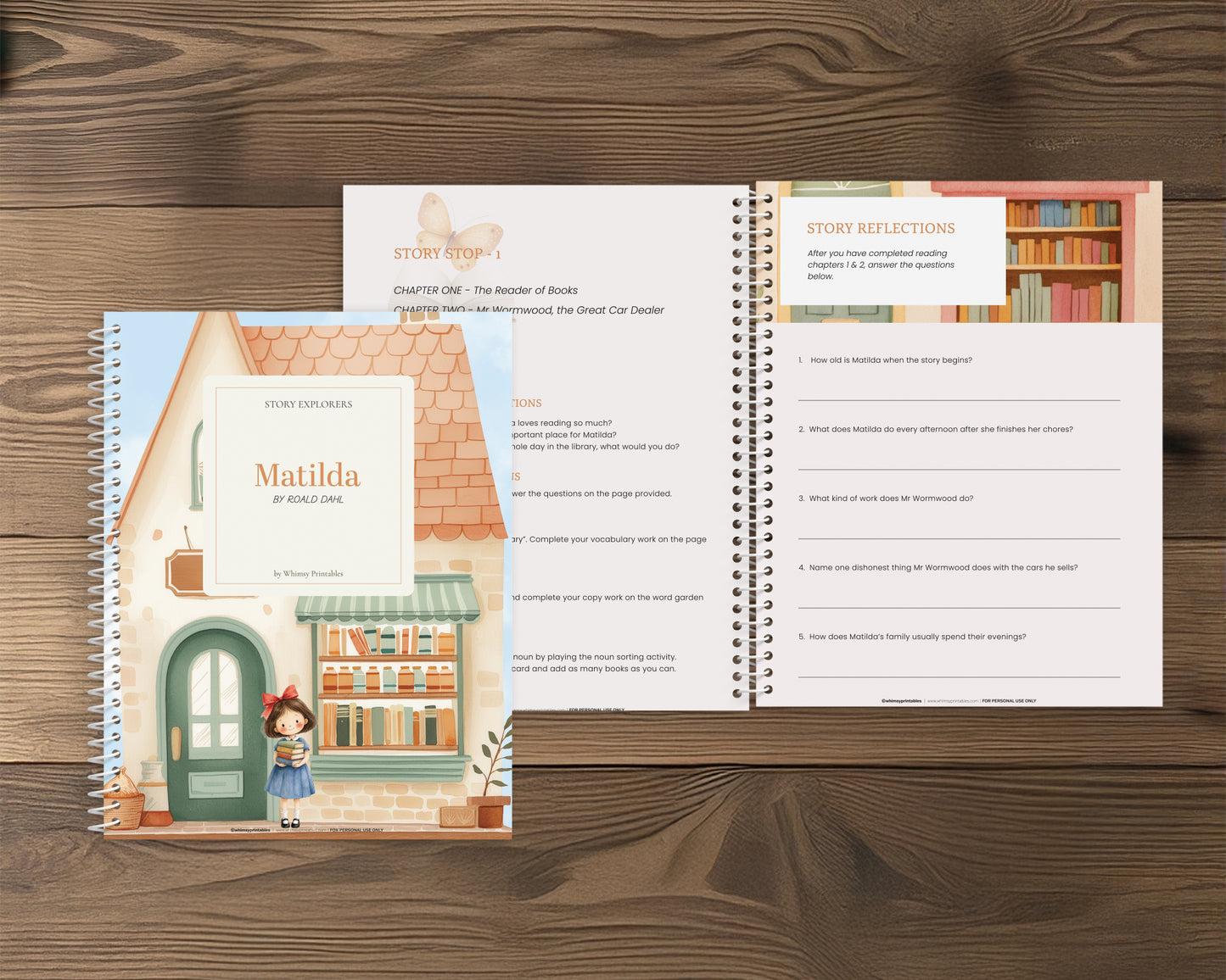 MATILDA INSPIRED BOOK COMPANION - STORY EXPLORERS