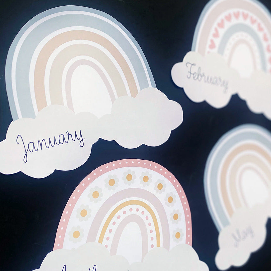 RAINBOW DAISY PASTEL BIRTHDAY DISPLAY