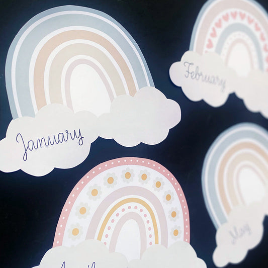 RAINBOW DAISY PASTEL BIRTHDAY DISPLAY