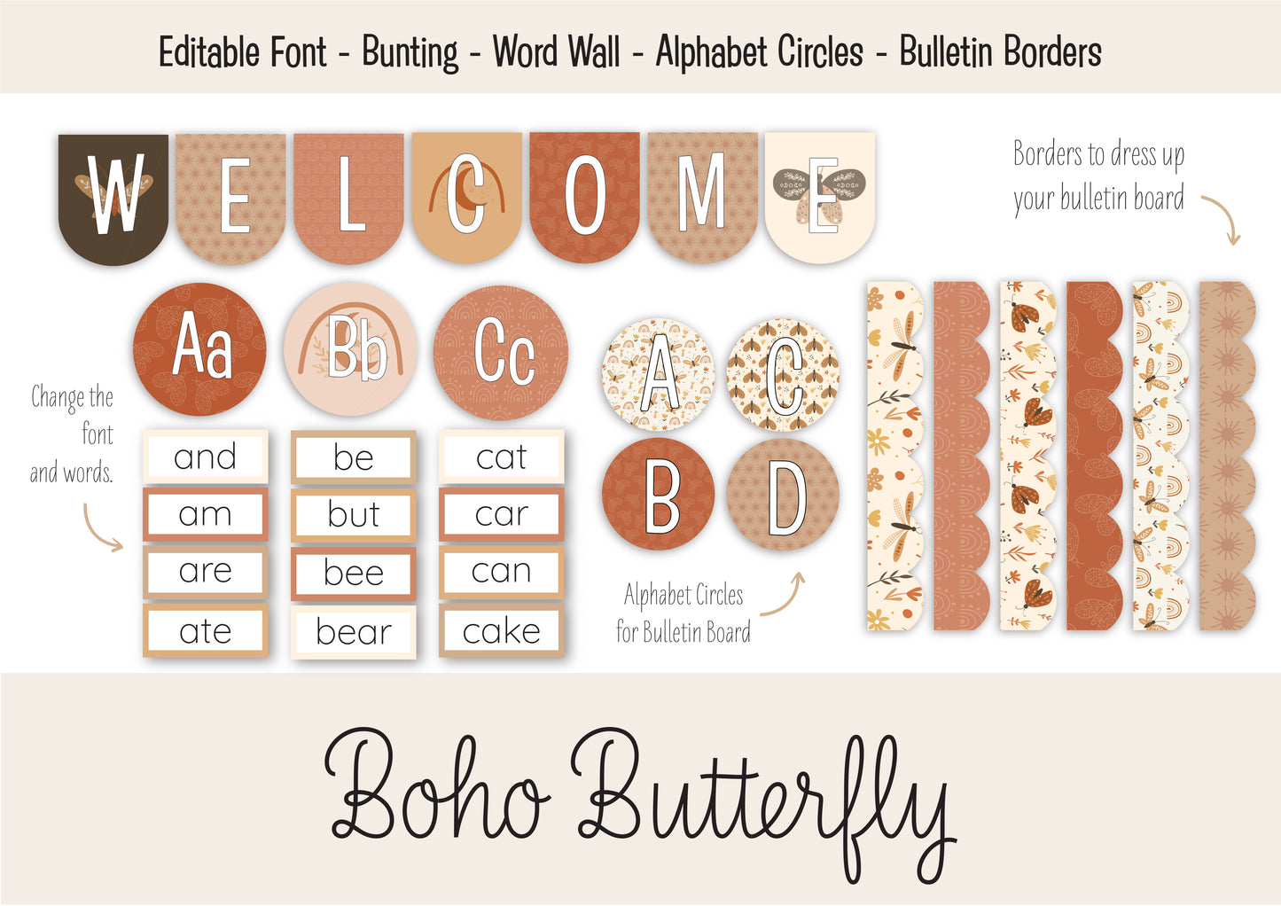 COMPLETE DECOR PACK - BOHO BUTTERFLY