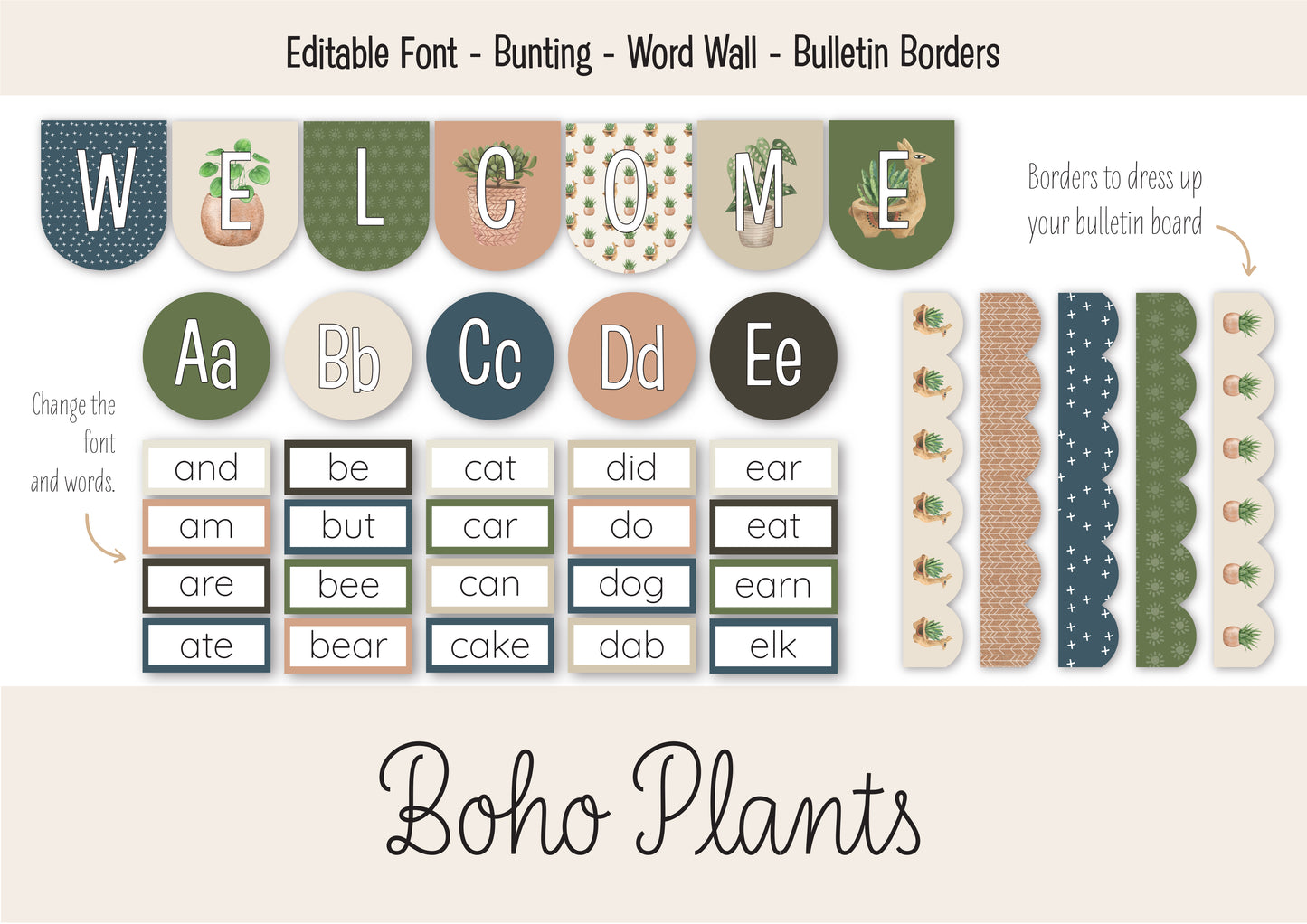 BOHO PLANTS CLASSROOM BUNDLE
