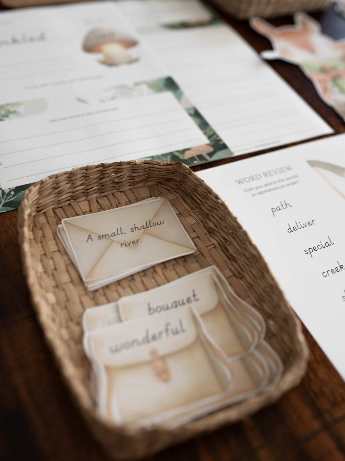 THE MOSSY HOLLOW COPYWORK & LANGUAGE ARTS PACK - WOODLAND WRITERS