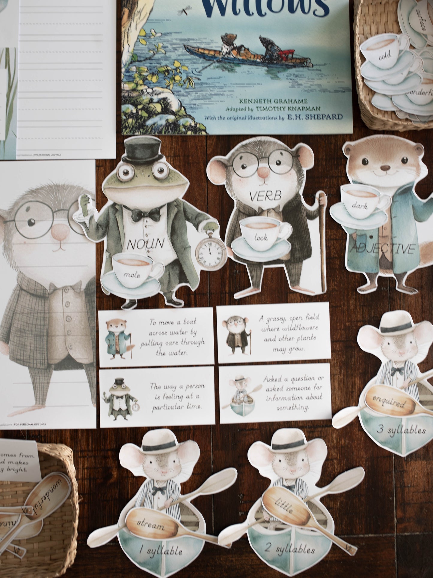 THE WIND IN THE WILLOWS CHARLOTTE MASON COPYWORK AND LANGUAGE ARTS PACK