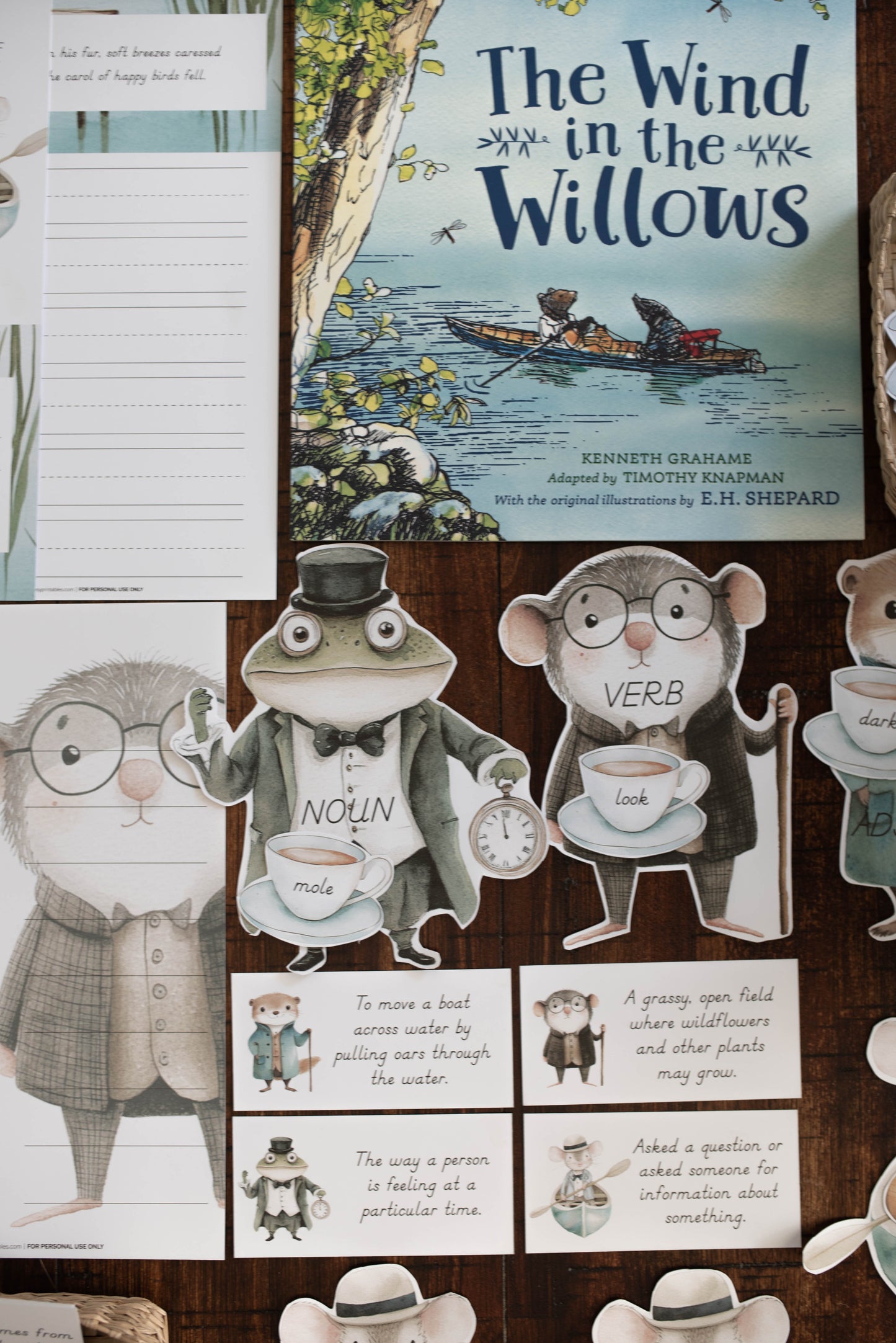 THE WIND IN THE WILLOWS CHARLOTTE MASON COPYWORK AND LANGUAGE ARTS PACK
