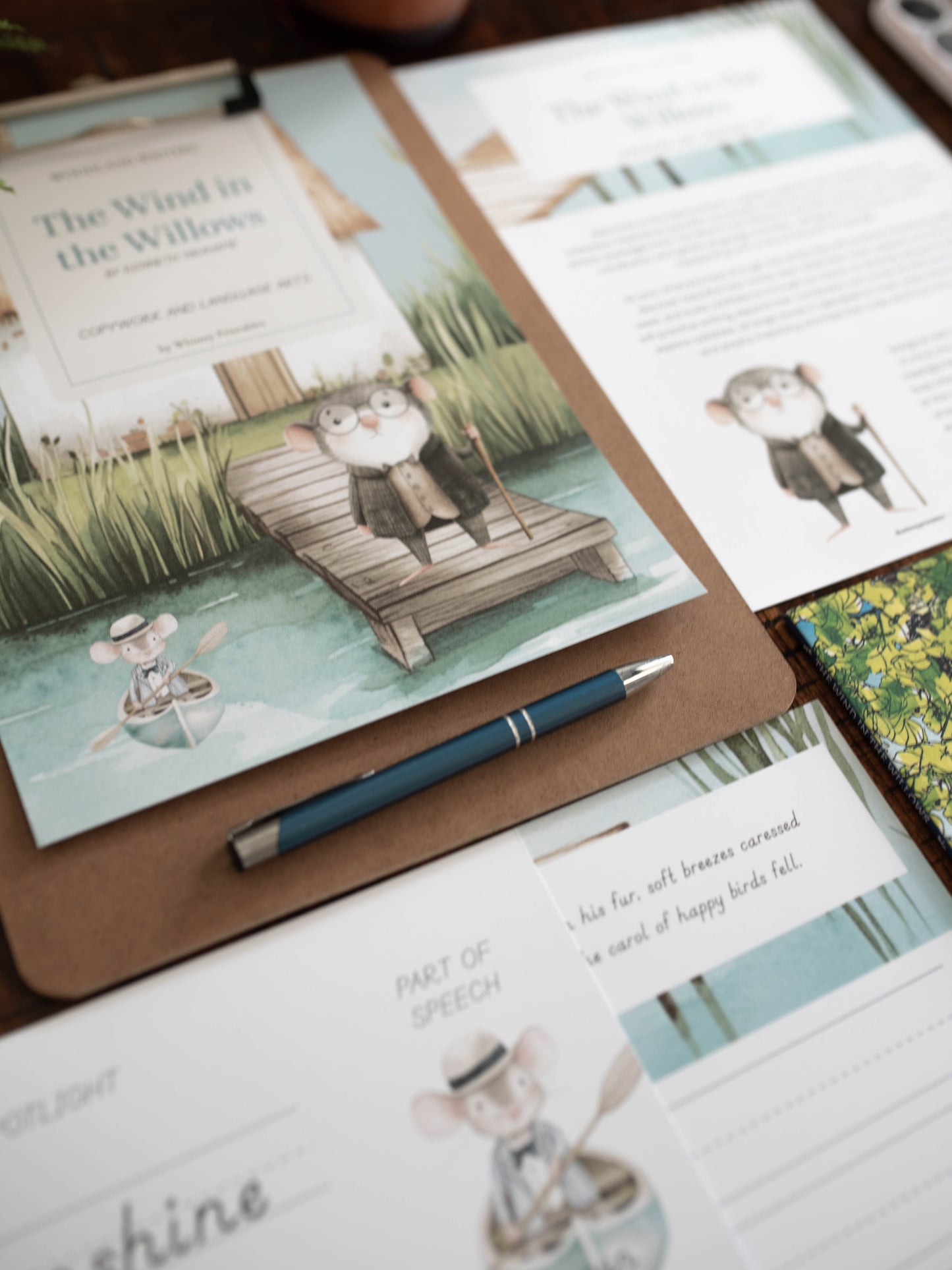 THE WIND IN THE WILLOWS CHARLOTTE MASON COPYWORK AND LANGUAGE ARTS PACK