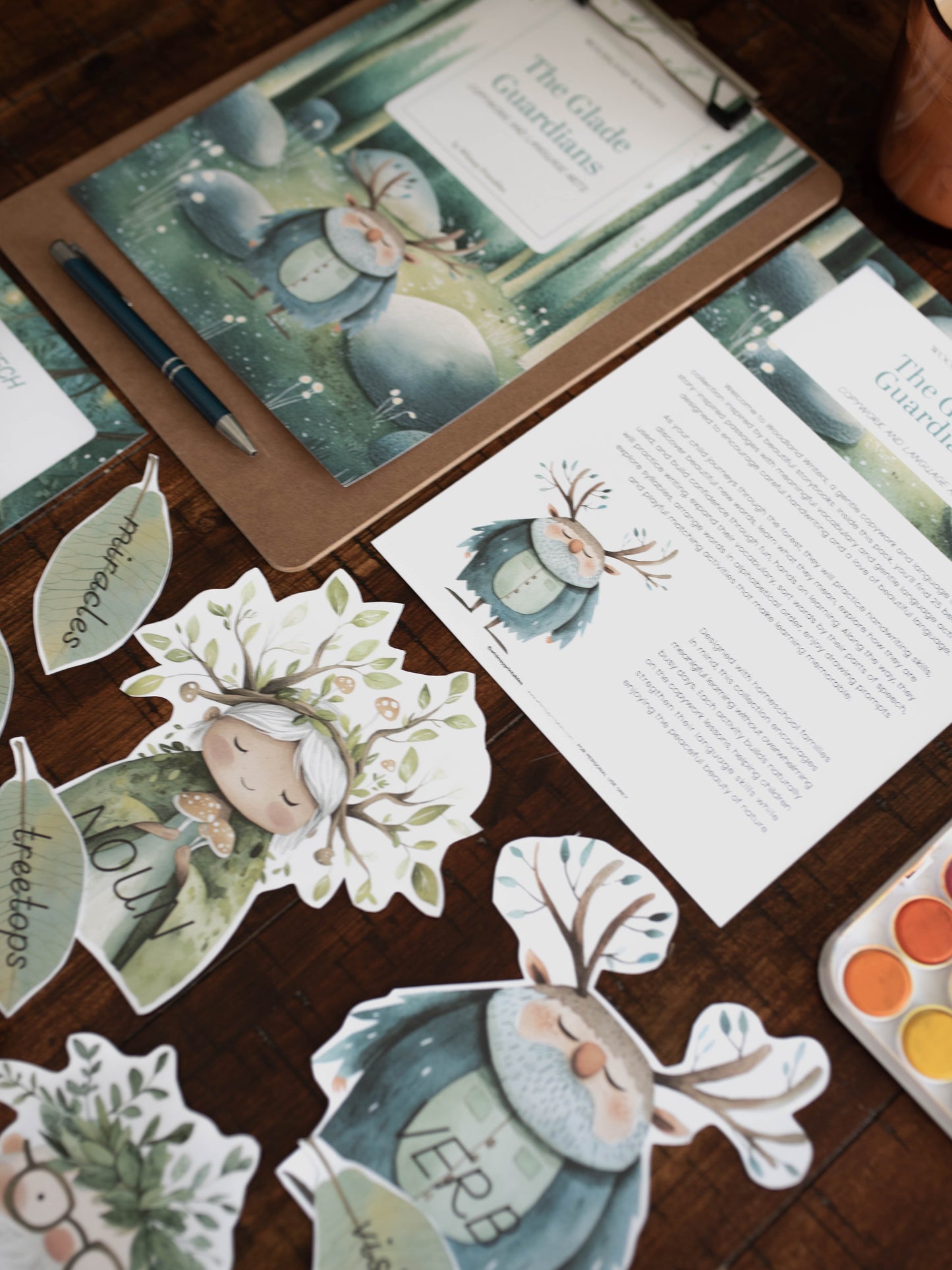 THE GLADE GUARDIANS CHARLOTTE MASON COPYWORK AND LANGUAGE ARTS PACK - WOODLAND WRITERS