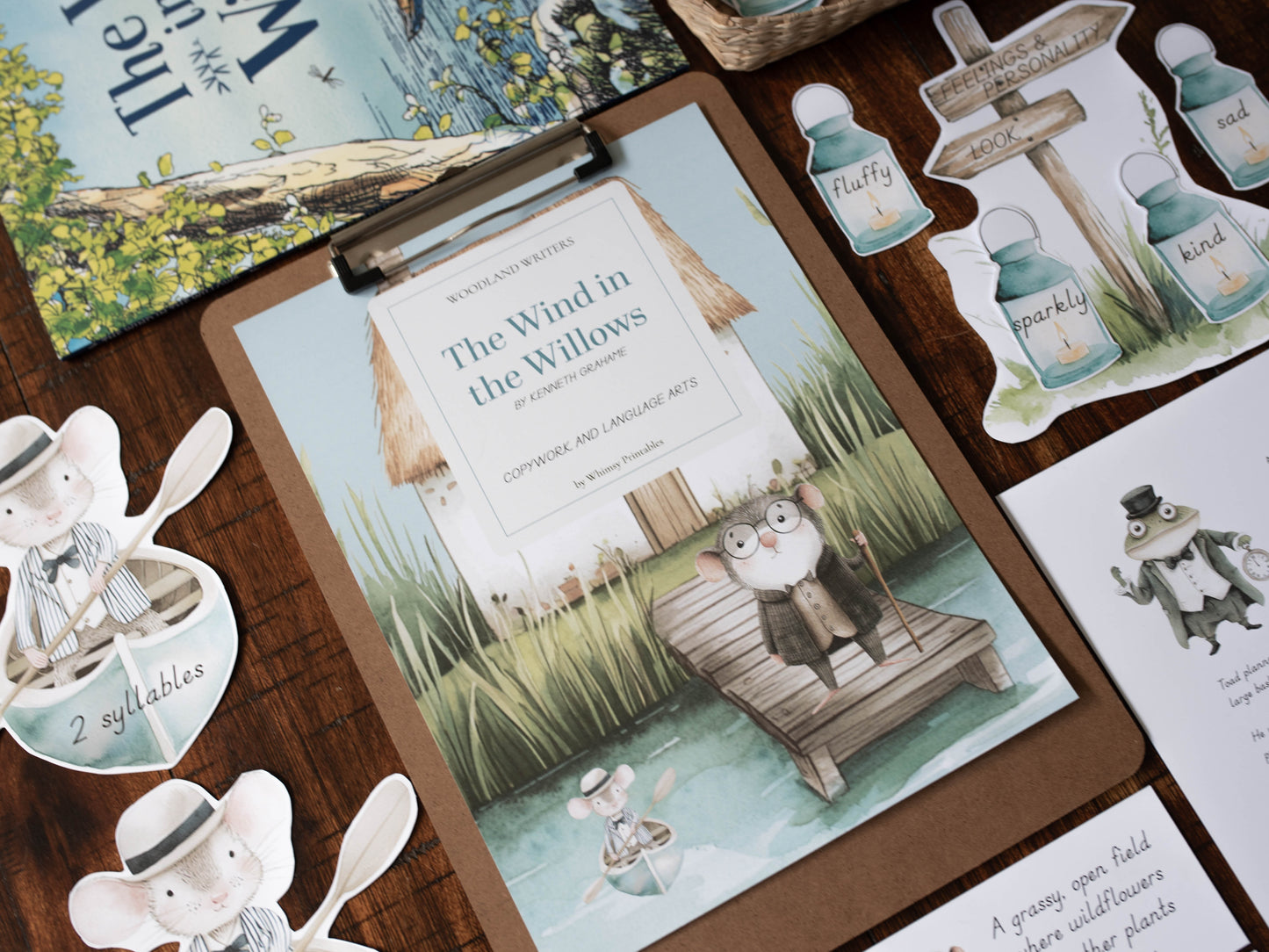 THE WIND IN THE WILLOWS CHARLOTTE MASON COPYWORK AND LANGUAGE ARTS PACK