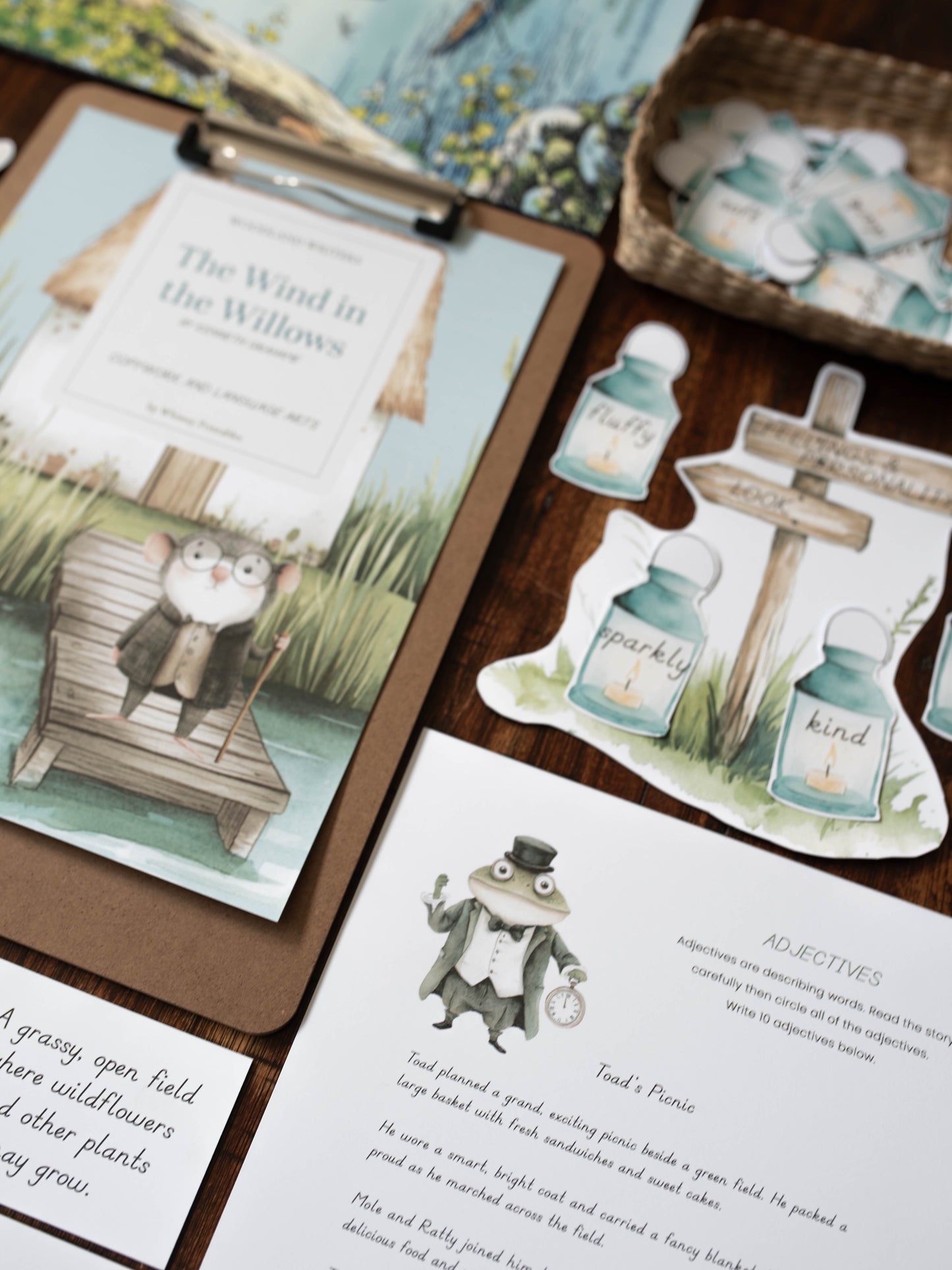 THE WIND IN THE WILLOWS CHARLOTTE MASON COPYWORK AND LANGUAGE ARTS PACK