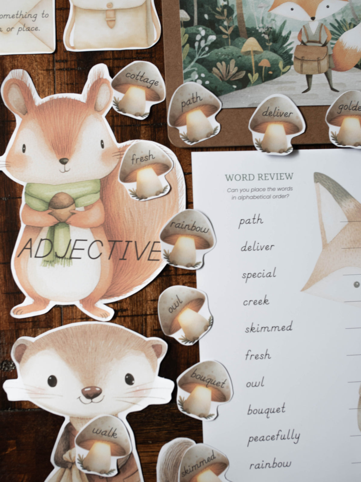 THE MOSSY HOLLOW COPYWORK & LANGUAGE ARTS PACK - WOODLAND WRITERS