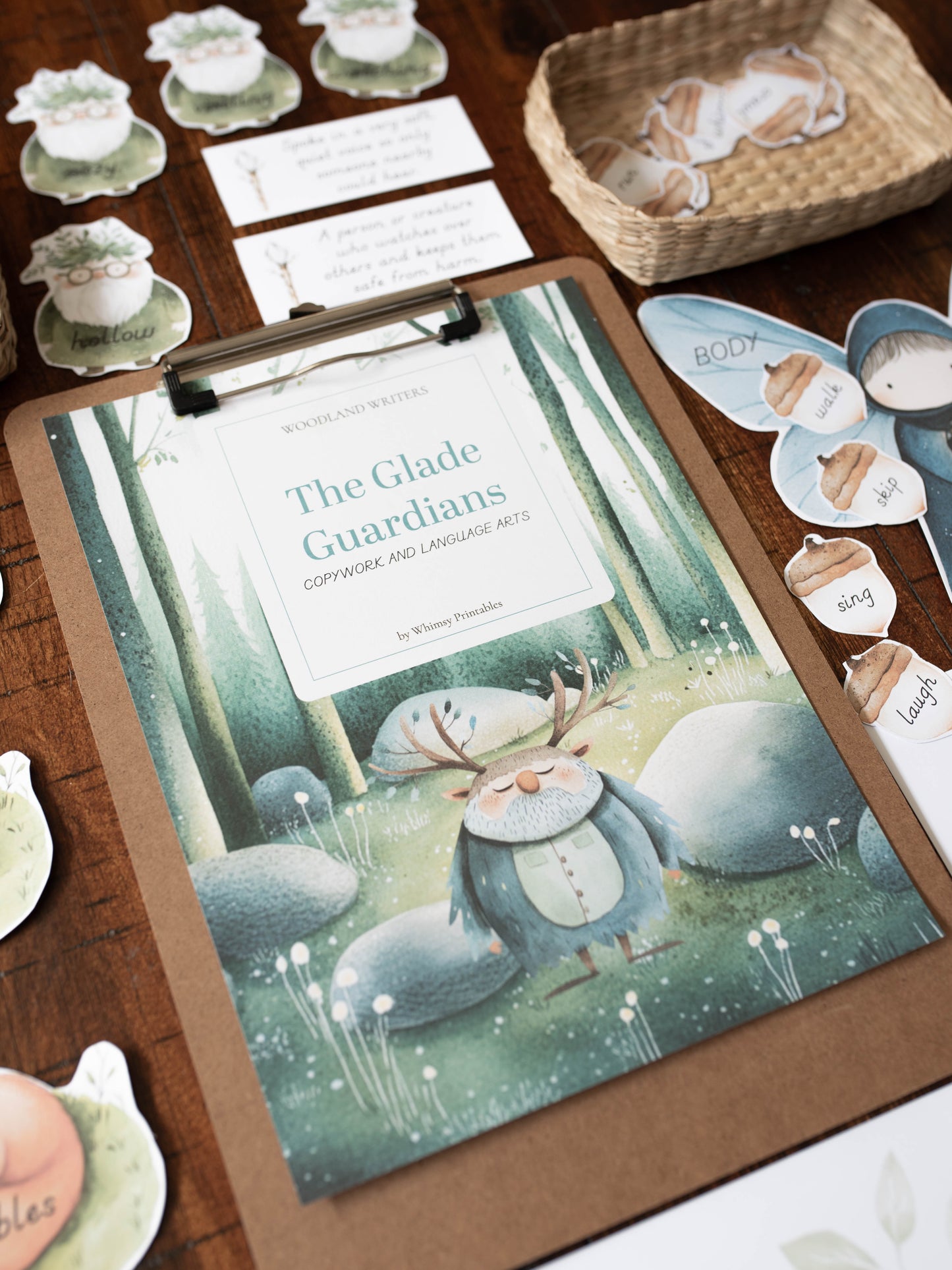 THE GLADE GUARDIANS CHARLOTTE MASON COPYWORK AND LANGUAGE ARTS PACK - WOODLAND WRITERS