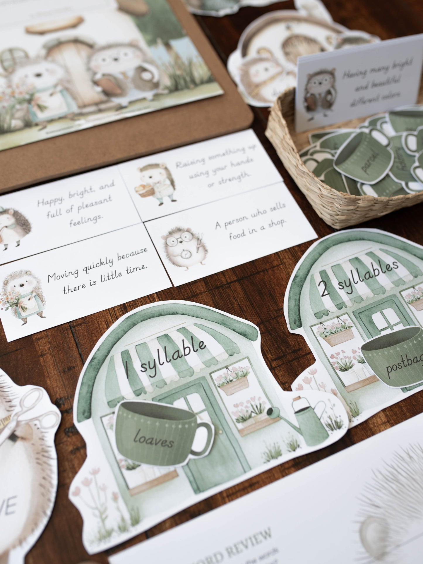 HEDGEHOG VILLAGE  CHARLOTTE MASON COPYWORK AND LANGUAGE ARTS PACK - WOODLAND WRITERS