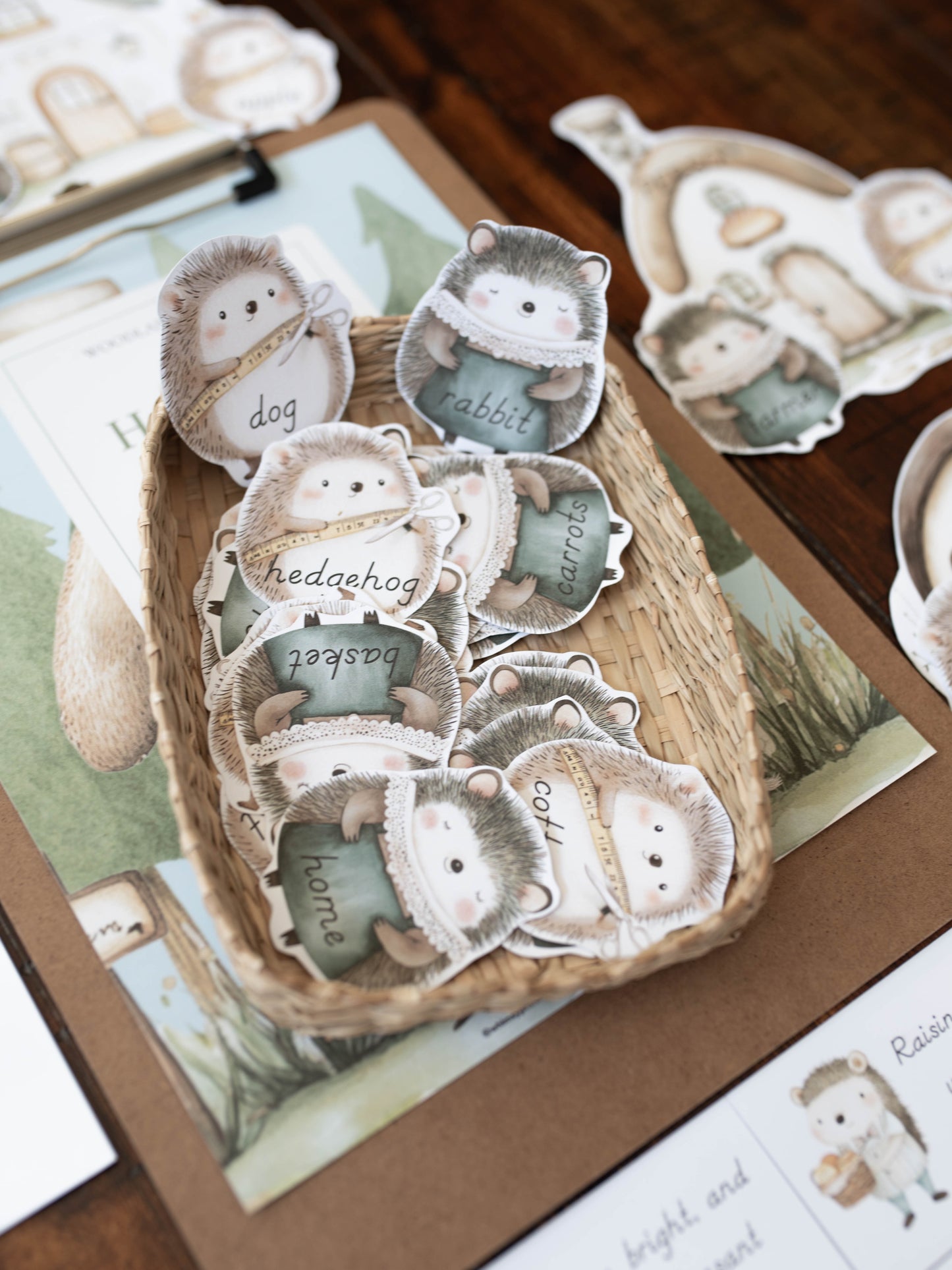 HEDGEHOG VILLAGE  CHARLOTTE MASON COPYWORK AND LANGUAGE ARTS PACK - WOODLAND WRITERS