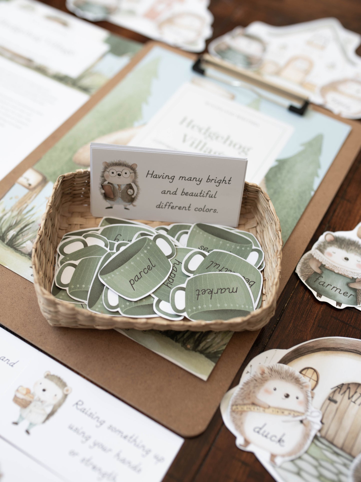 HEDGEHOG VILLAGE  CHARLOTTE MASON COPYWORK AND LANGUAGE ARTS PACK - WOODLAND WRITERS