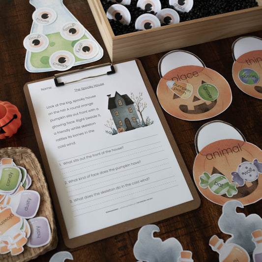 HALLOWEEN GRAMMAR PACK | COMPREHENSION | LANGUAGE ARTS