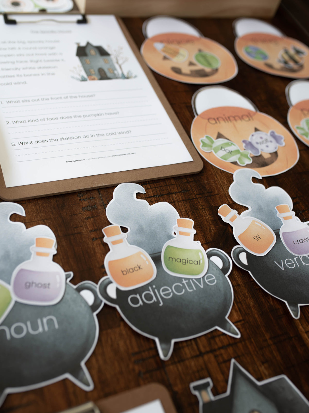 HALLOWEEN GRAMMAR PACK | COMPREHENSION | LANGUAGE ARTS