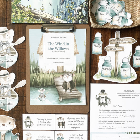 THE WIND IN THE WILLOWS CHARLOTTE MASON COPYWORK AND LANGUAGE ARTS PACK