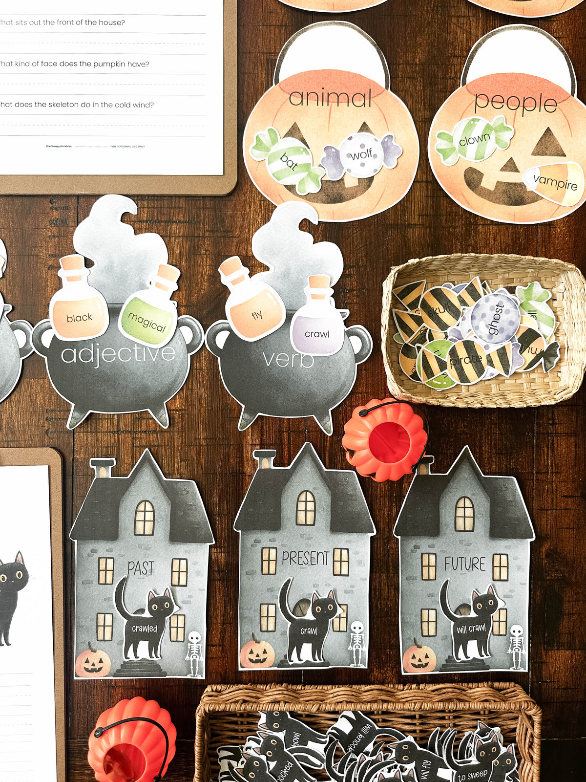 HALLOWEEN GRAMMAR PACK | COMPREHENSION | LANGUAGE ARTS