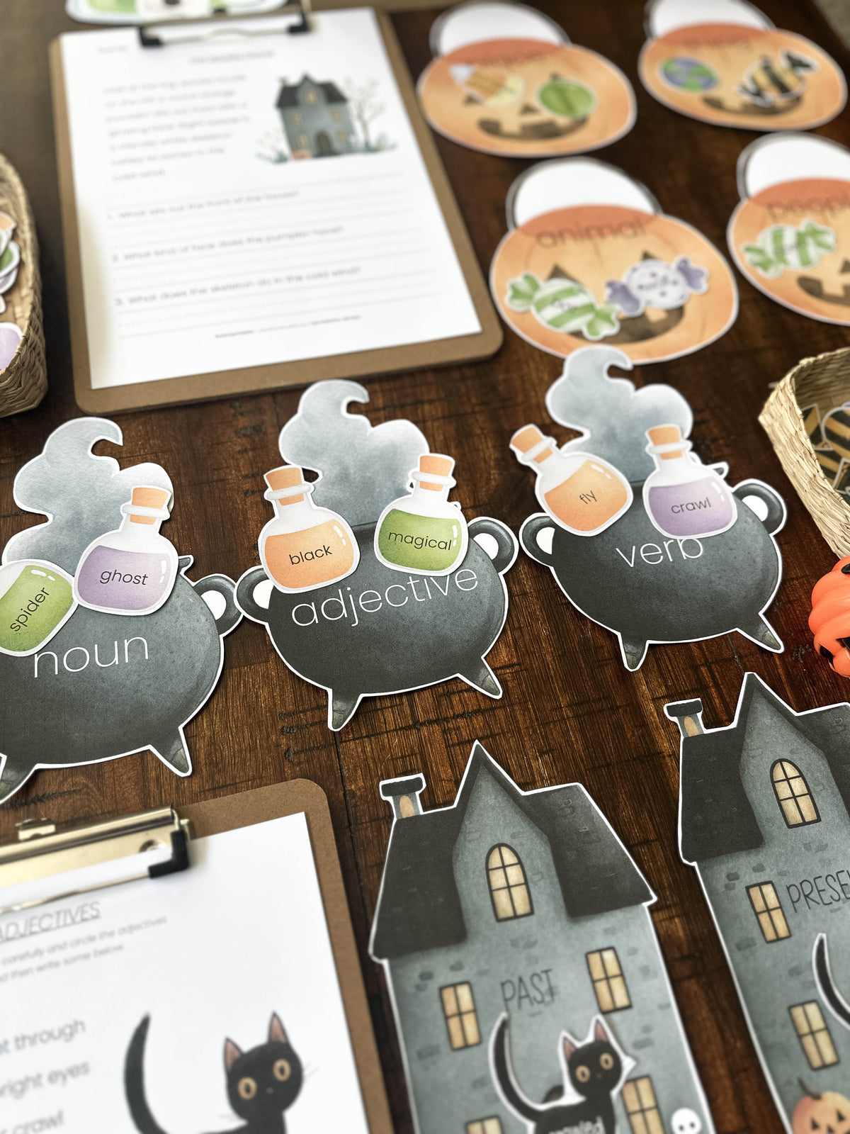 HALLOWEEN GRAMMAR PACK | COMPREHENSION | LANGUAGE ARTS