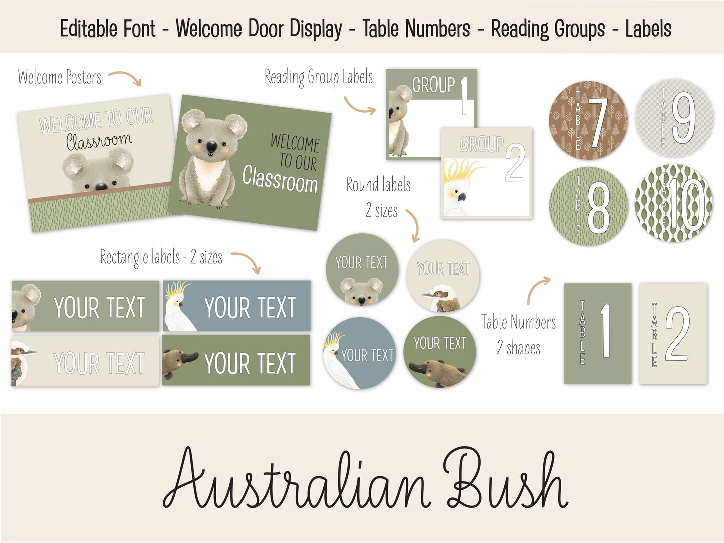 AUSTRALIAN BUSH CLASSROOM BUNDLE
