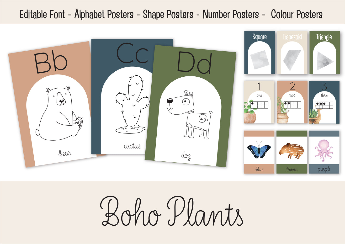 BOHO PLANTS CLASSROOM BUNDLE